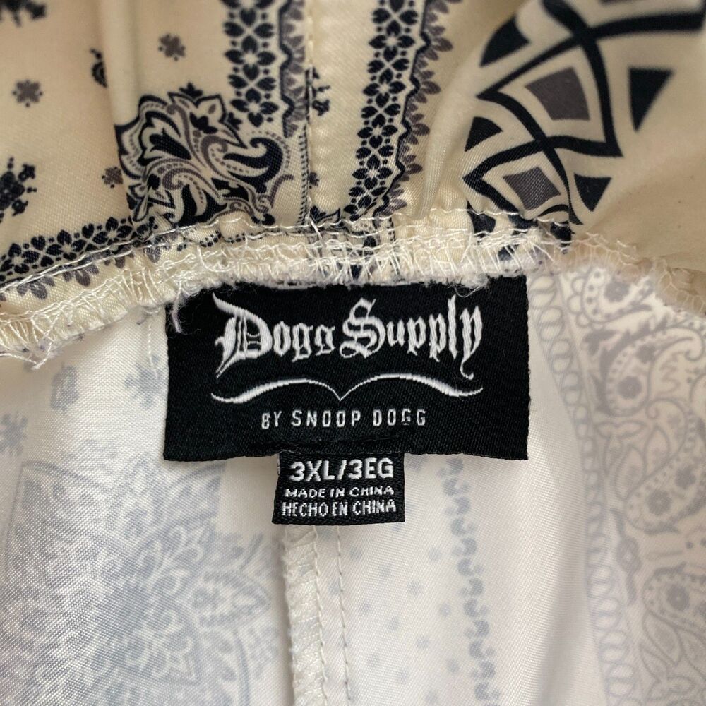 Dogg Supply Snoop Satin Wide Leg Lounge Pants Pull On Pockets Mens 3XL - Picture 6 of 12